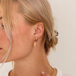Flow Hoops 18K Guldbelagt 10 mm - BY CARA