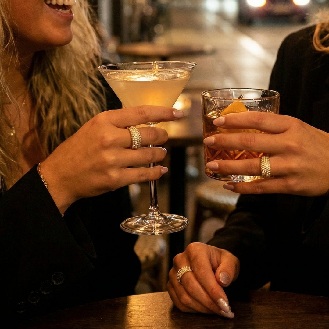 Glow Pavé Ring 18K Guldbelagt - BY CARA