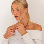 Golden Braid Ring 18K Guldbelagt - BY CARA