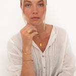 Golden Lava Crust Ring 18K Guldbelagt - BY CARA