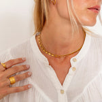 Golden Lava Terra Ring 18K Guldbelagt - BY CARA