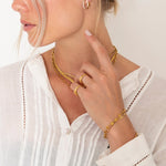 Golden Link Armbånd 18K Guldbelagt - BY CARA