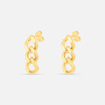Golden Link ørestick 18K Guldbelagt - BY CARA