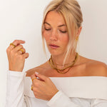 Golden Melt Ring 18K Guldbelagt - BY CARA