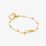 Golden Wave Armbånd 18K Guldbelagt - BY CARA