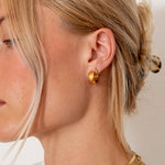 Hammered Hoops 18K Guldbelagt - BY CARA