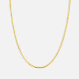 Herringbone Halskæde 18K Guldbelagt 3 mm