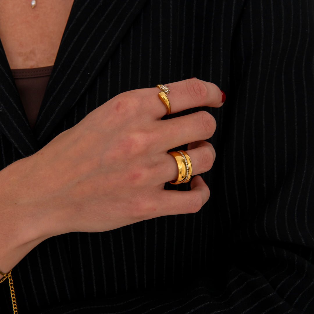 Isla Ring 18K Guldbelagt - BY CARA