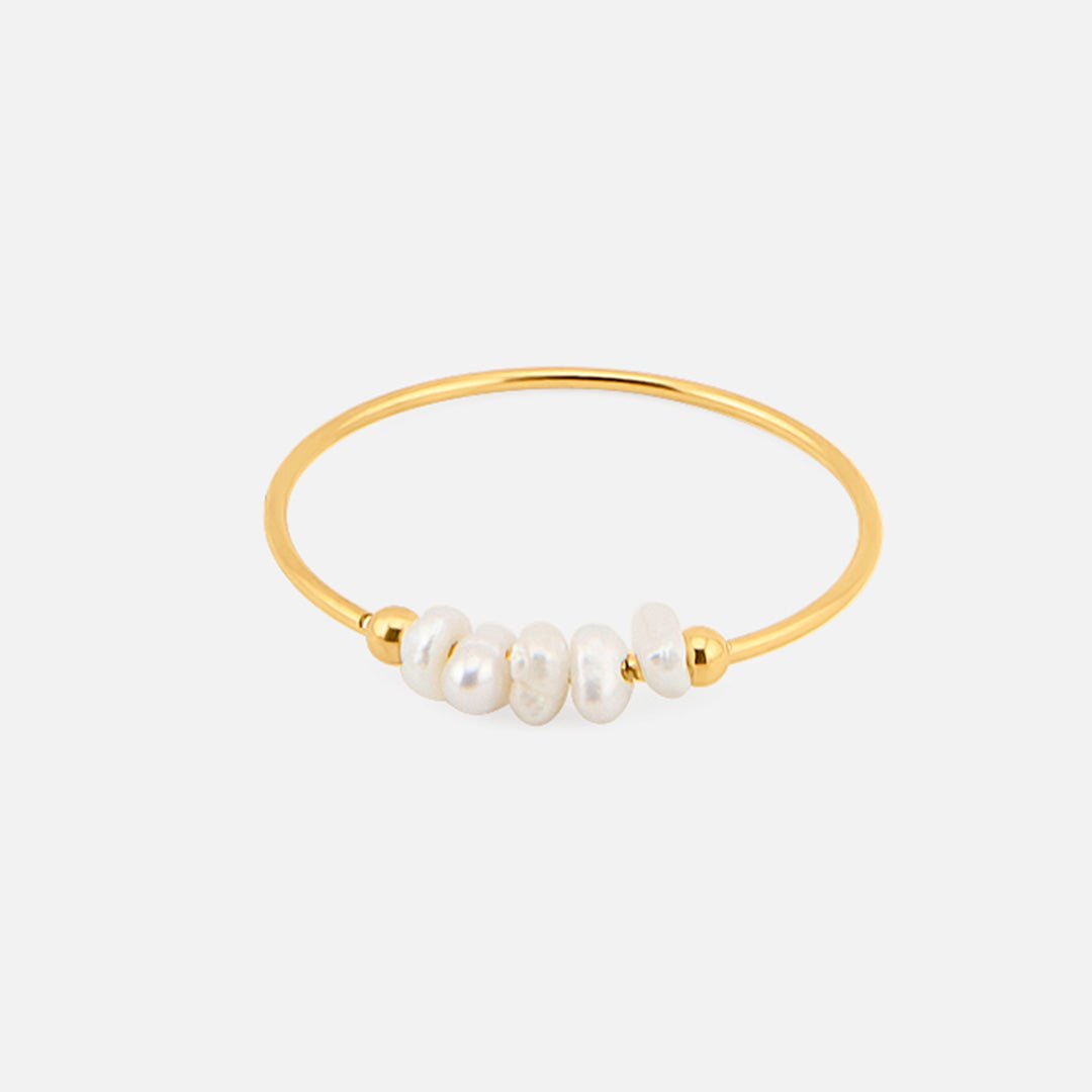 Isola Pearl Ring 18K Guldbelagt - BY CARA