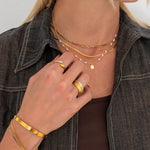 Isolana Pearl Halskæde 18K Guldbelagt - BY CARA