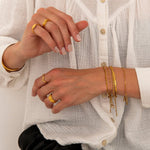 Lela Twist Rope Armbånd 18K Guldbelagt 3 mm - BY CARA