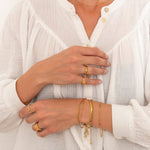 Lela Twist Rope Armbånd 18K Guldbelagt 3 mm - BY CARA