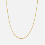 Lima Snake Bone Halskæde 18K Guldbelagt 2 mm