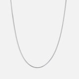 Lima Snake Bone Halskæde Sølvfarvet 2 mm