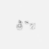 Livia Crystal Studs 5 mm Sølvfarvet