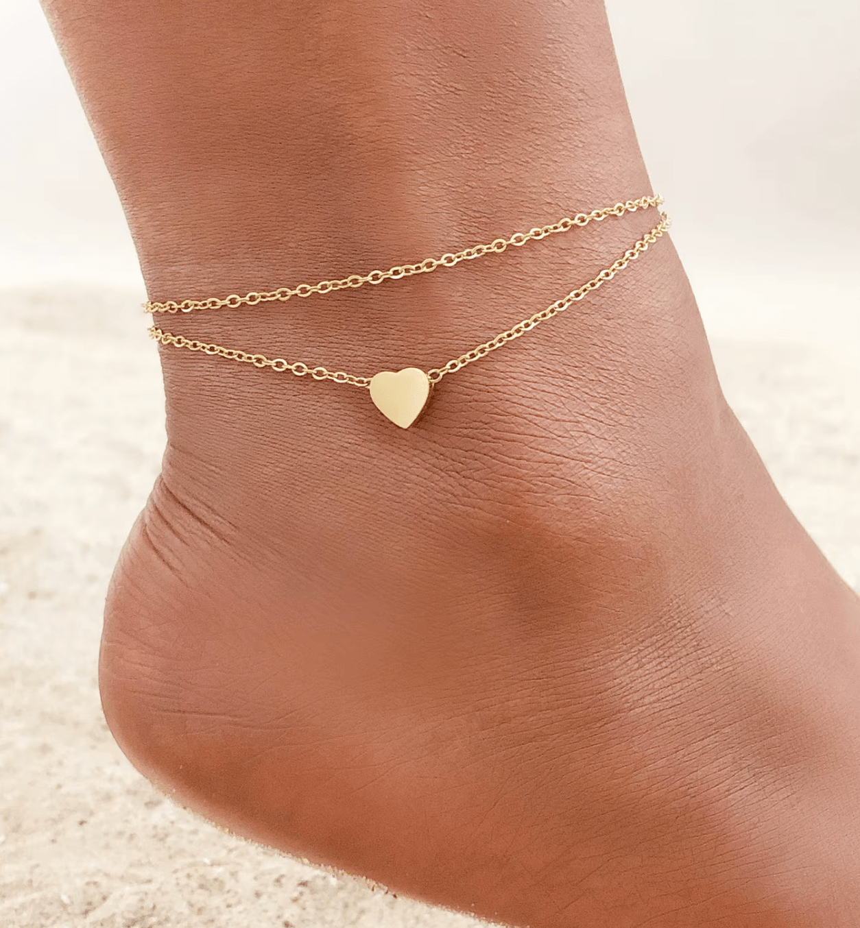 Lover’s Touch Ankelkæde 18K Guldbelagt - BY CARA