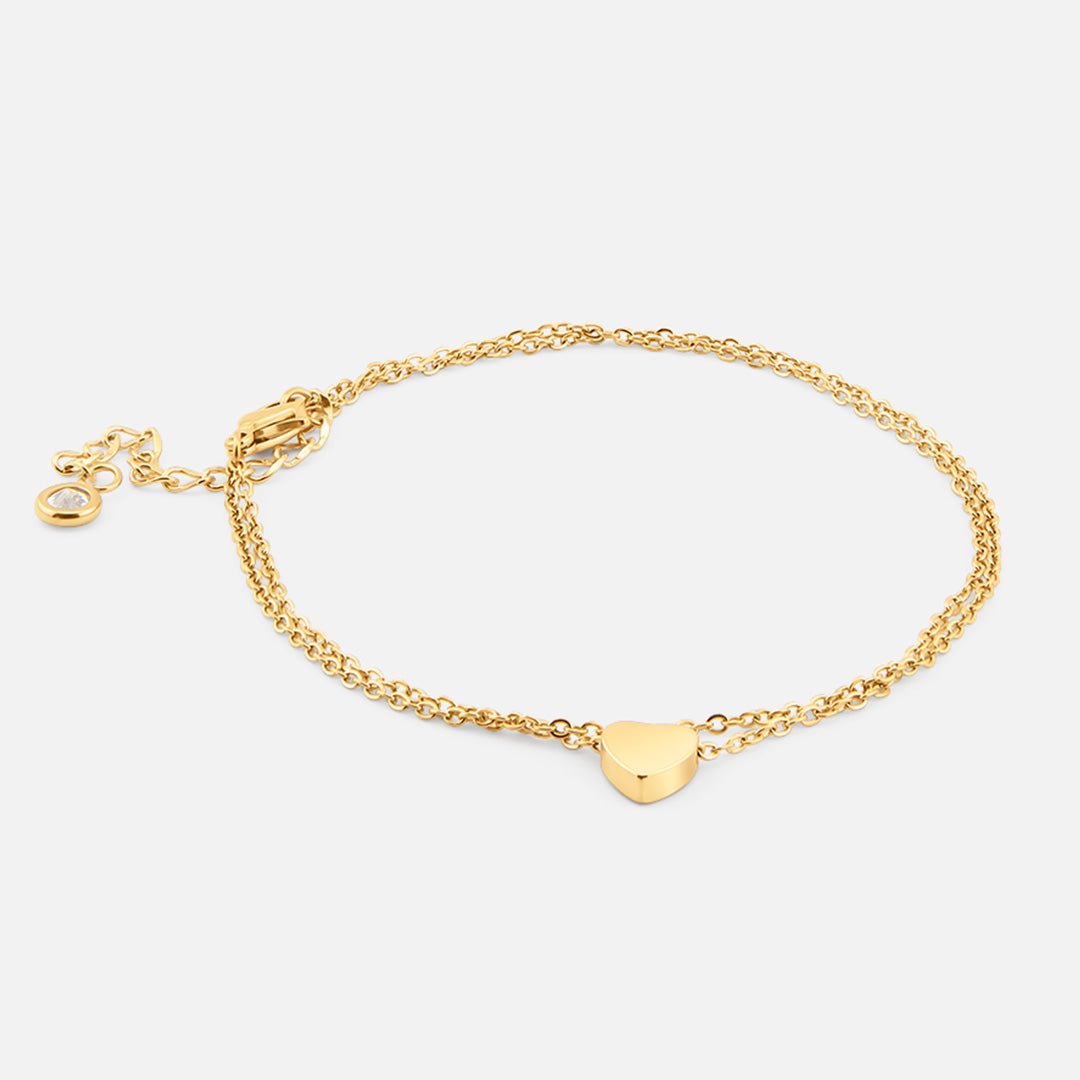 Lover’s Touch Ankelkæde 18K Guldbelagt - BY CARA