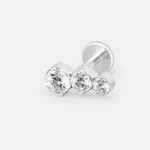 Luminous Orbit Labret silberfarben