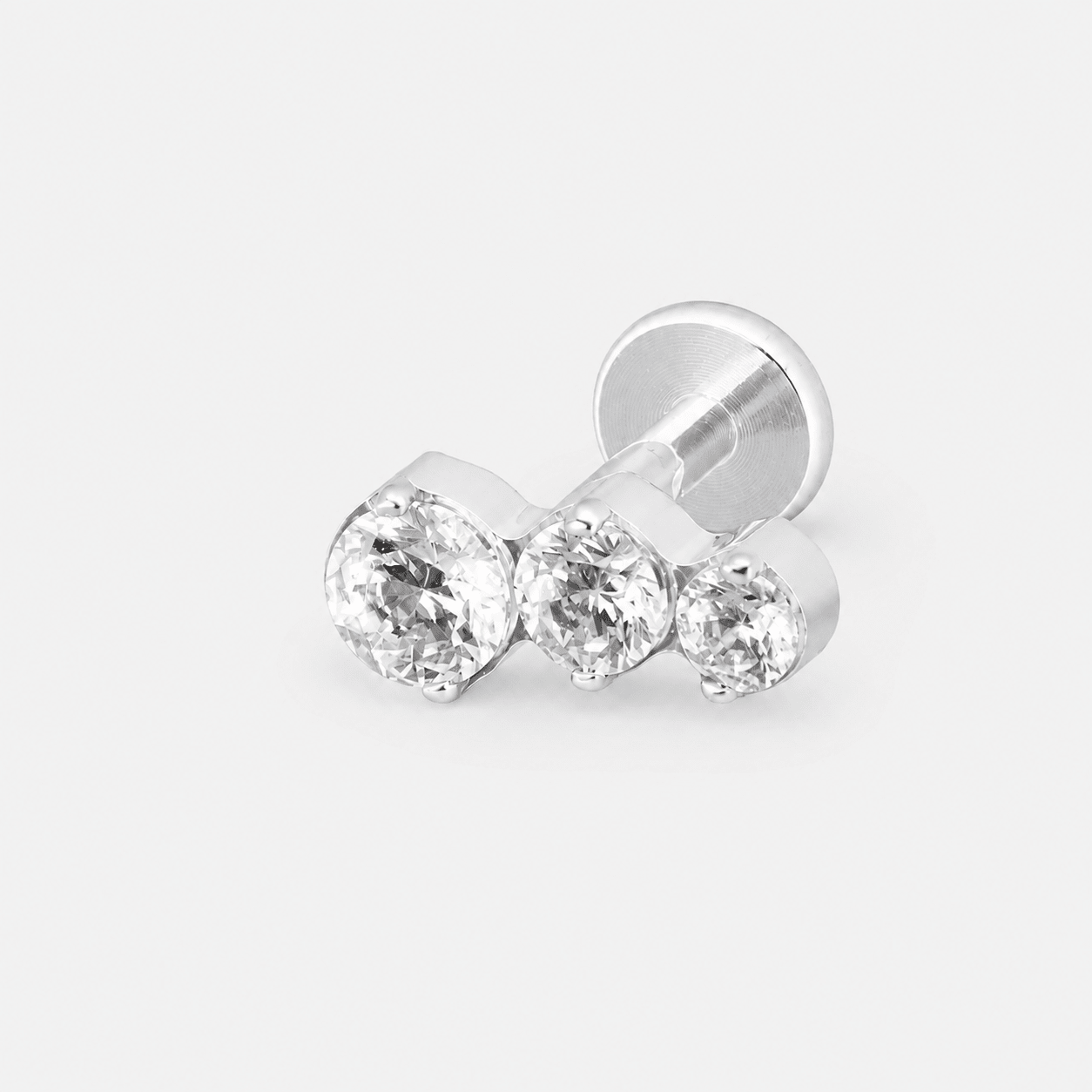 Luminous Orbit Labret silberfarben