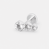 Luminous Orbit Labret silberfarben