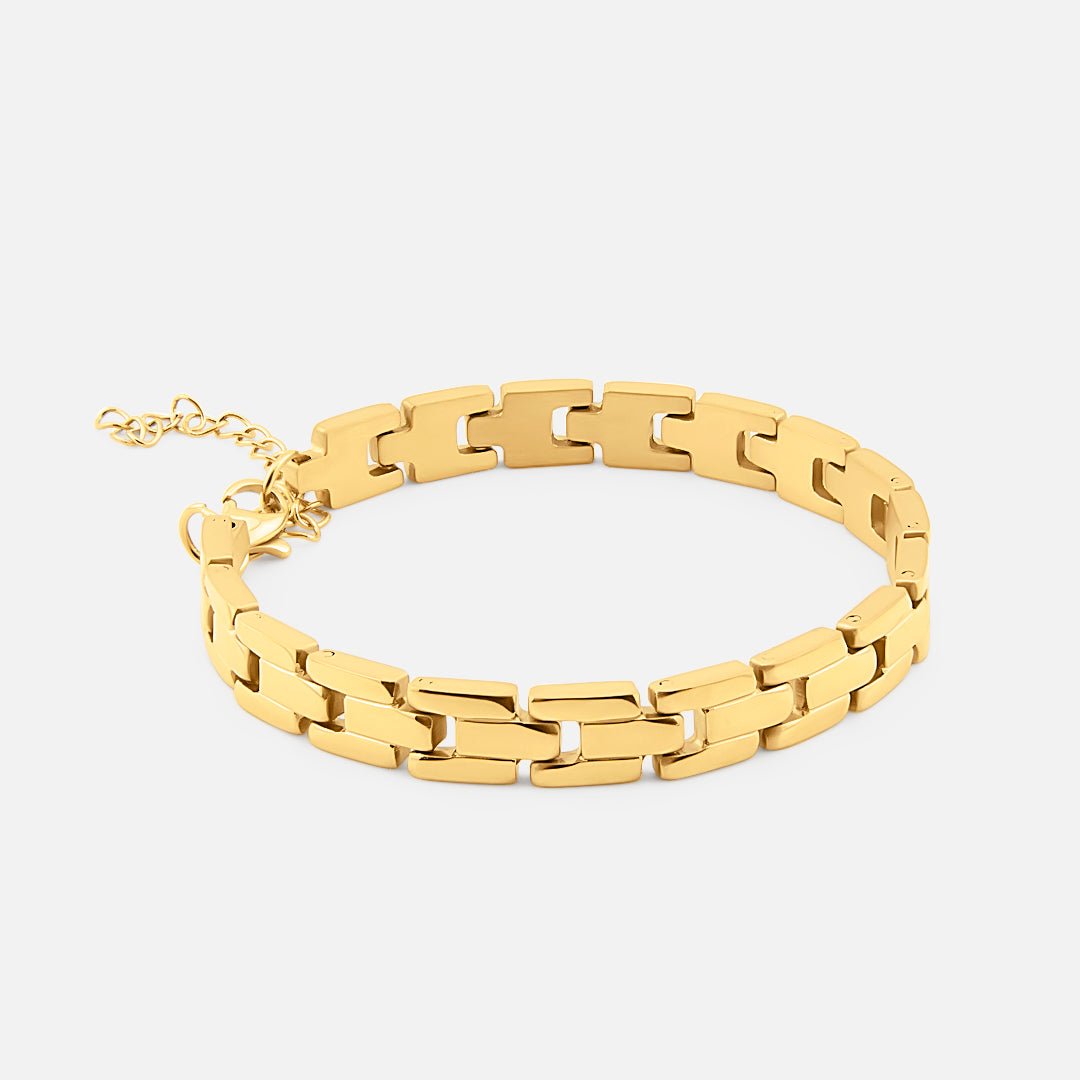 Luna Link Armbånd 18K Guldbelagt - BY CARA