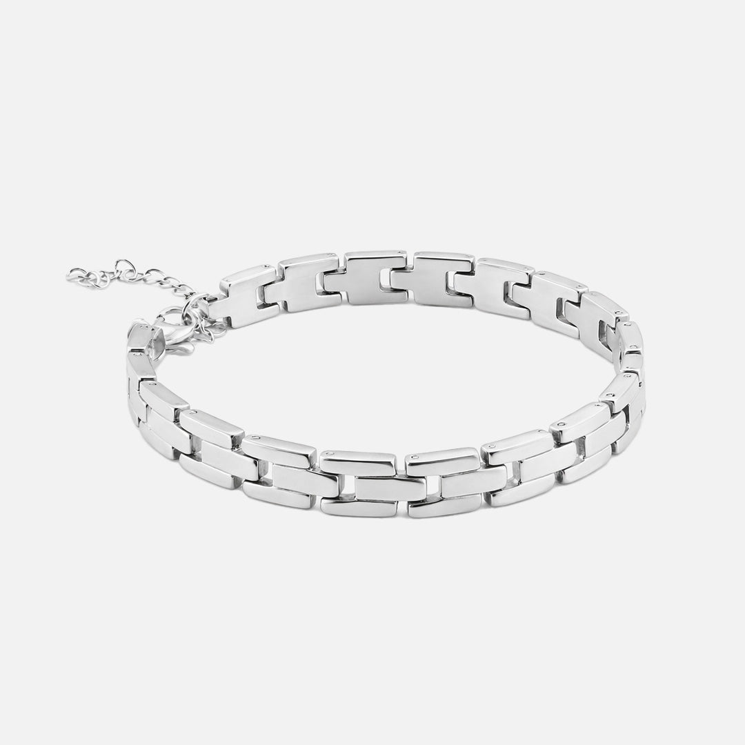 Luna Link Armbånd Sølvfarvet - BY CARA