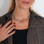 Luna Sun Halskæde Sølvfarvet - BY CARA