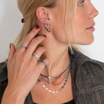 Luna Sun Halskæde Sølvfarvet - BY CARA