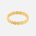 Luna Sun Ring 18K Guldbelagt 3,5 mm - BY CARA