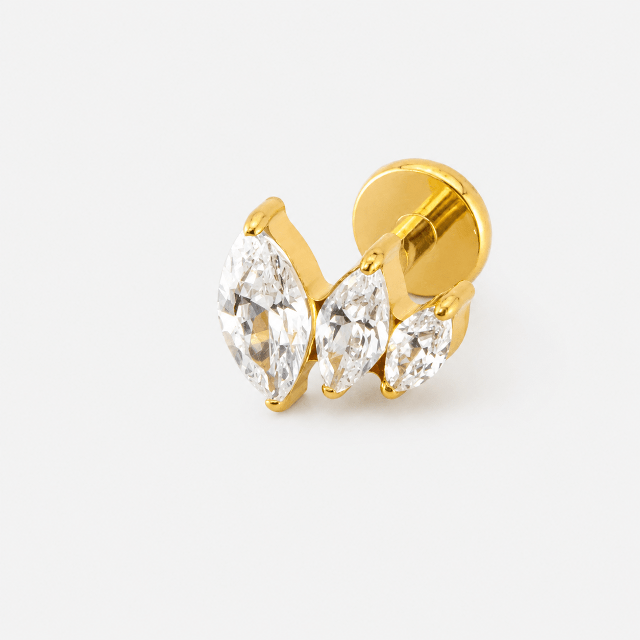 Marquise Rhythm Labret guldfarvet - BY CARA