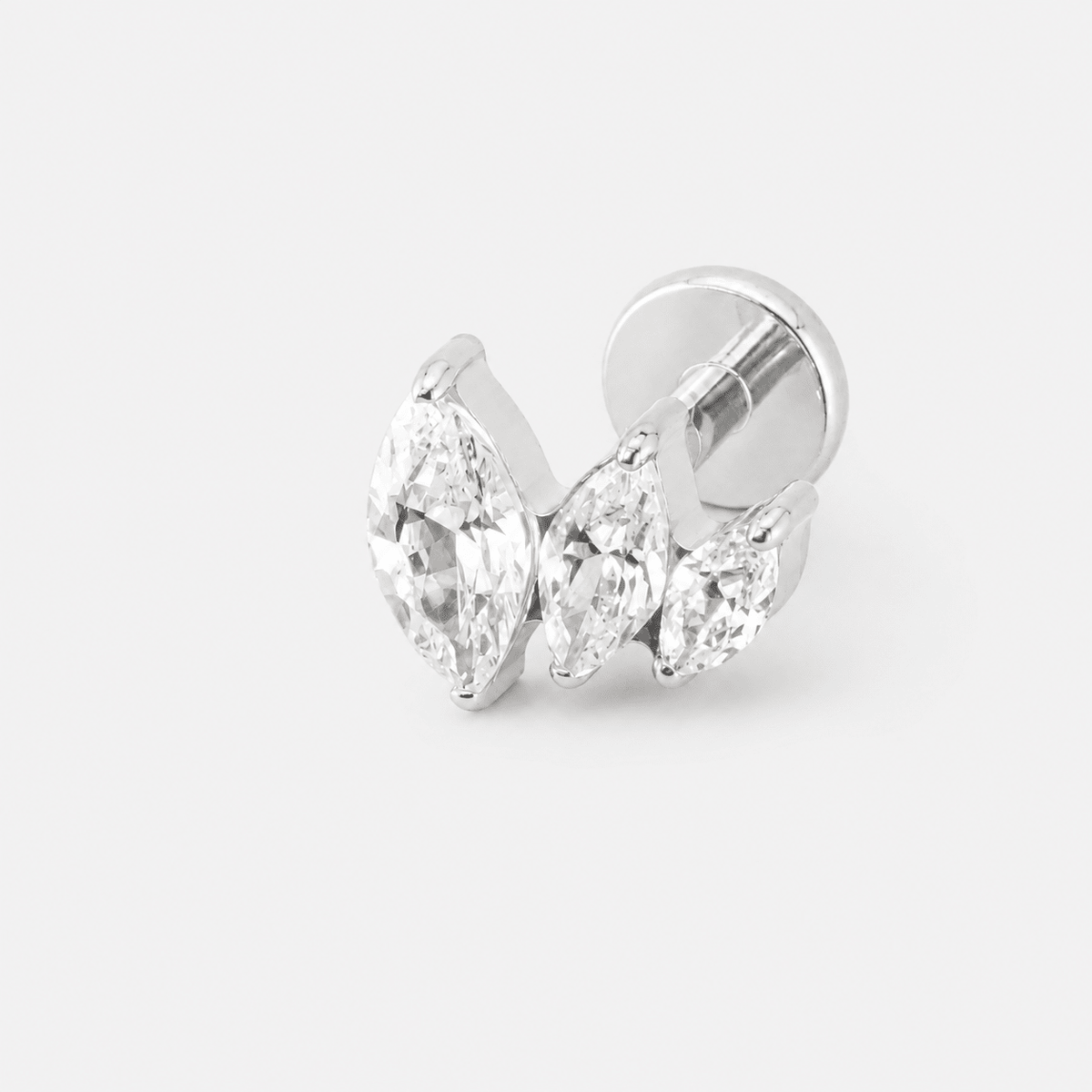 Marquise Rhythm Labret silberfarben