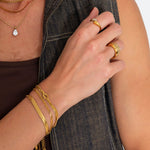 Mira Justerbar Ring 18K Guldbelagt - BY CARA