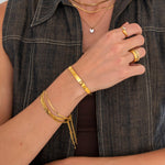 Mira Justerbar Ring 18K Guldbelagt - BY CARA