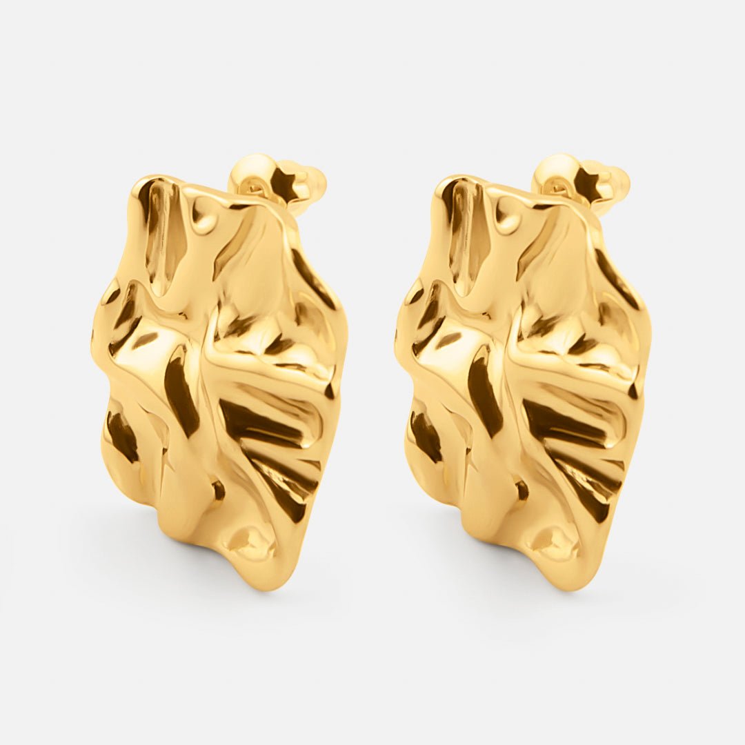 Noemi Sculpt Studs 18K Guldbelagt - BY CARA