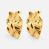 Noemi Sculpt Studs 18K Guldbelagt