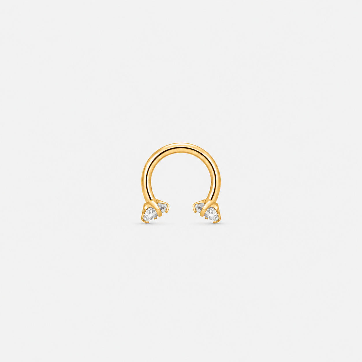Nova Horseshoe guldfarvet 6 mm - BY CARA