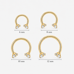 Nova Horseshoe goldfarben 6 mm