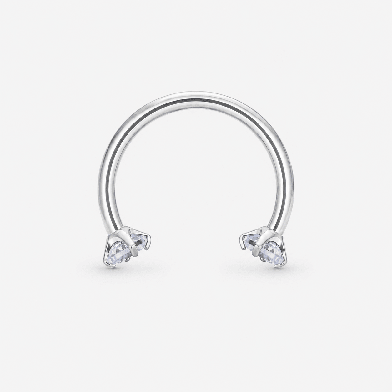 Nova Horseshoe sølvfarvet 12 mm - BY CARA