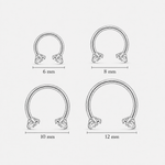 Nova Horseshoe silver-coloured 6 mm