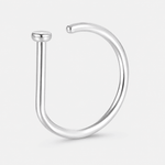 Orbit D-shaped Ring silver-coloured