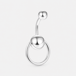 Orlena ring 5/8 mm navelpiercing silverfärgad