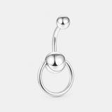 Orlena ring 5/8 mm navelpiercing silverfärgad