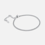 Panser Facet Armbånd Sølvfarvet 3 mm