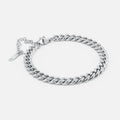 Panser Facet Armbånd Sølvfarvet 6 mm