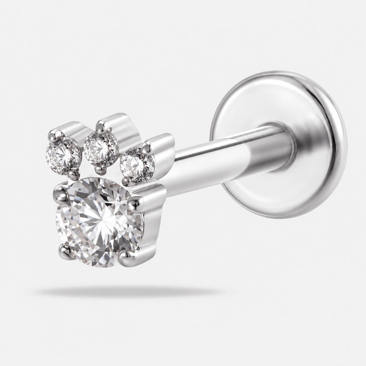 Paw Spark Labret silberfarben - BY CARA