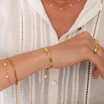 Pearl Dots Armbånd 18K Guldbelagt - BY CARA