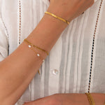 Pearl Dots Armbånd 18K Guldbelagt - BY CARA