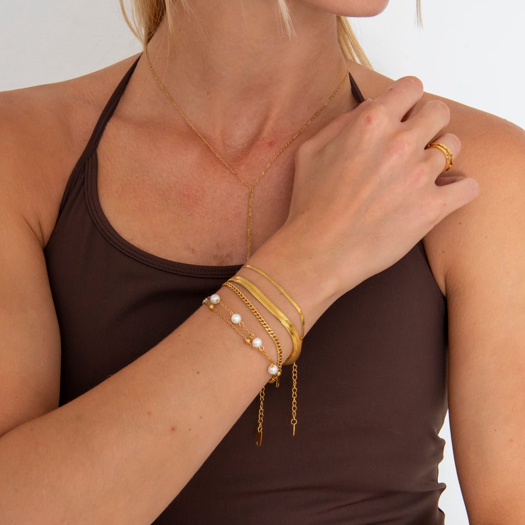 Pearl Dream Armbånd 18K Guldbelagt - BY CARA