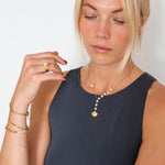 Pearl Shore Halskæde 18K Guldbelagt - BY CARA