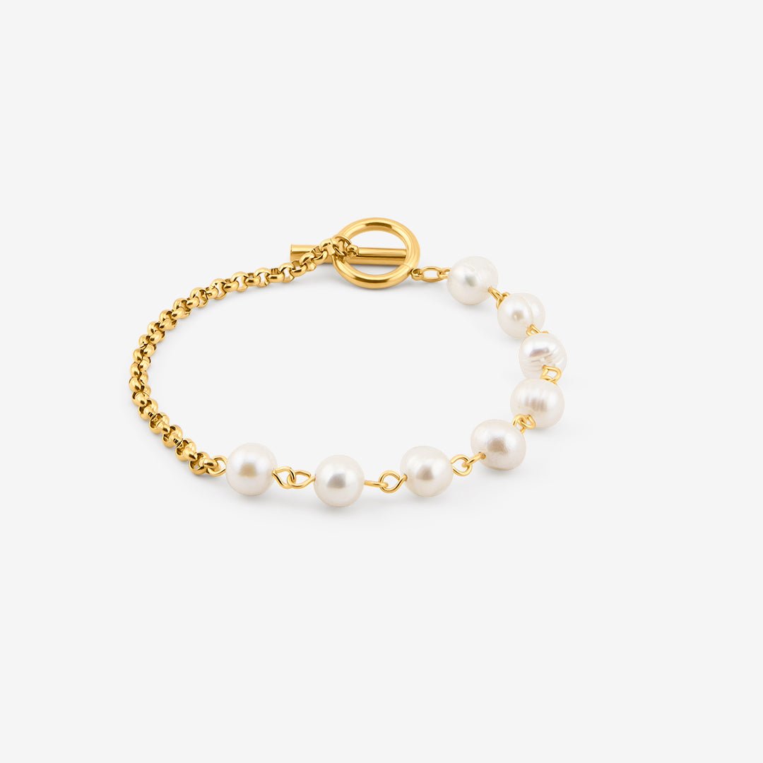 Pearl Tide Armbånd 18K Guldbelagt - BY CARA